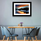 Golden Sunset Over Snowy River Wall Art