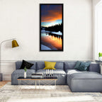 Golden Sunset Over Snowy River Wall Art