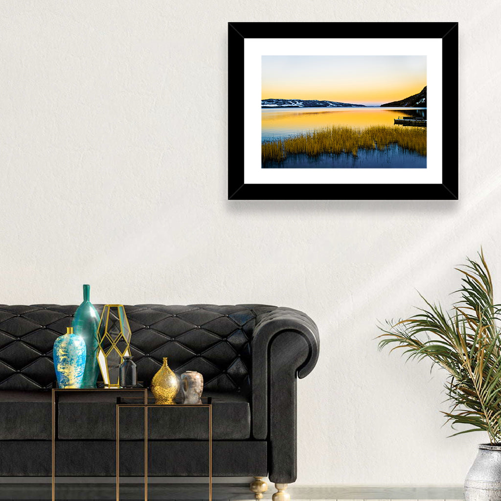 Lapland Lake Sunrise Wall Art