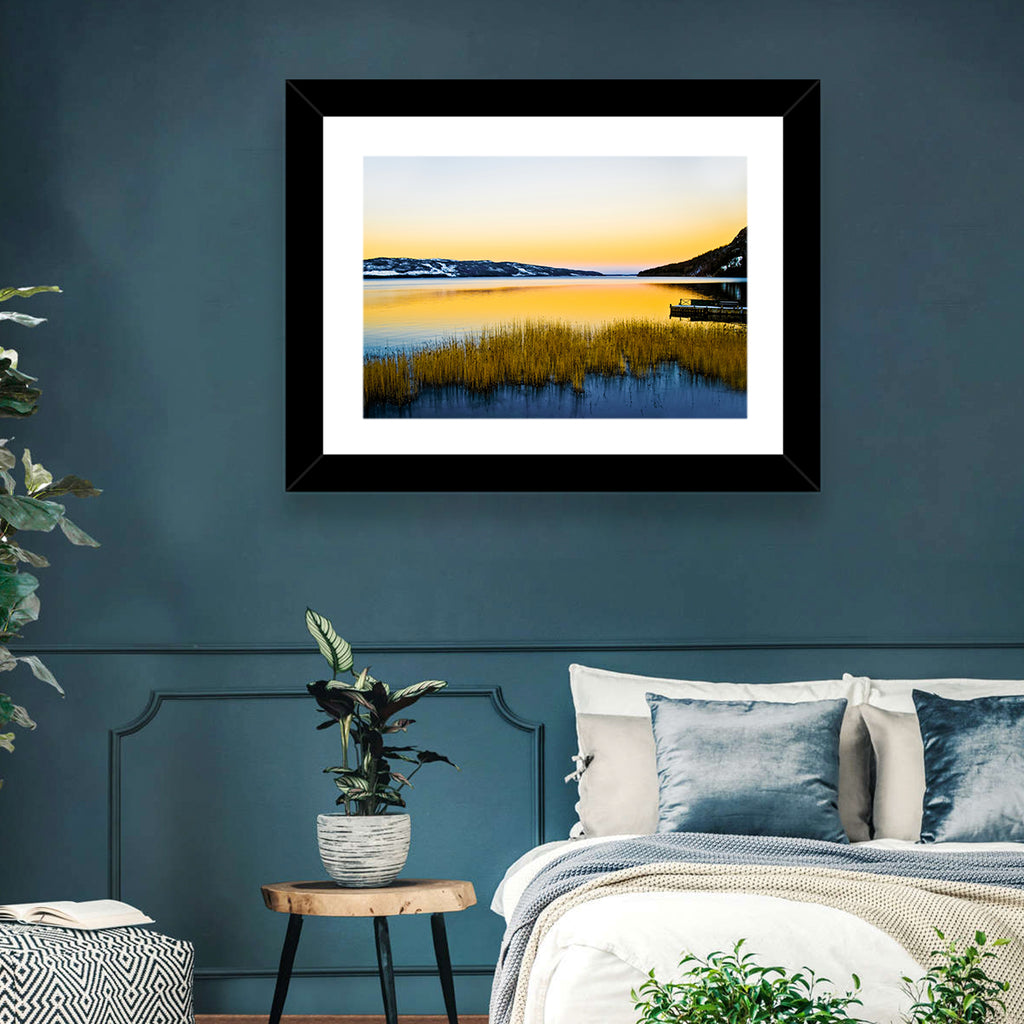 Lapland Lake Sunrise Wall Art