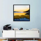 Lapland Lake Sunrise Wall Art