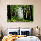 Misty Eucalyptus Road Wall Art