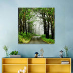 Misty Eucalyptus Road Wall Art
