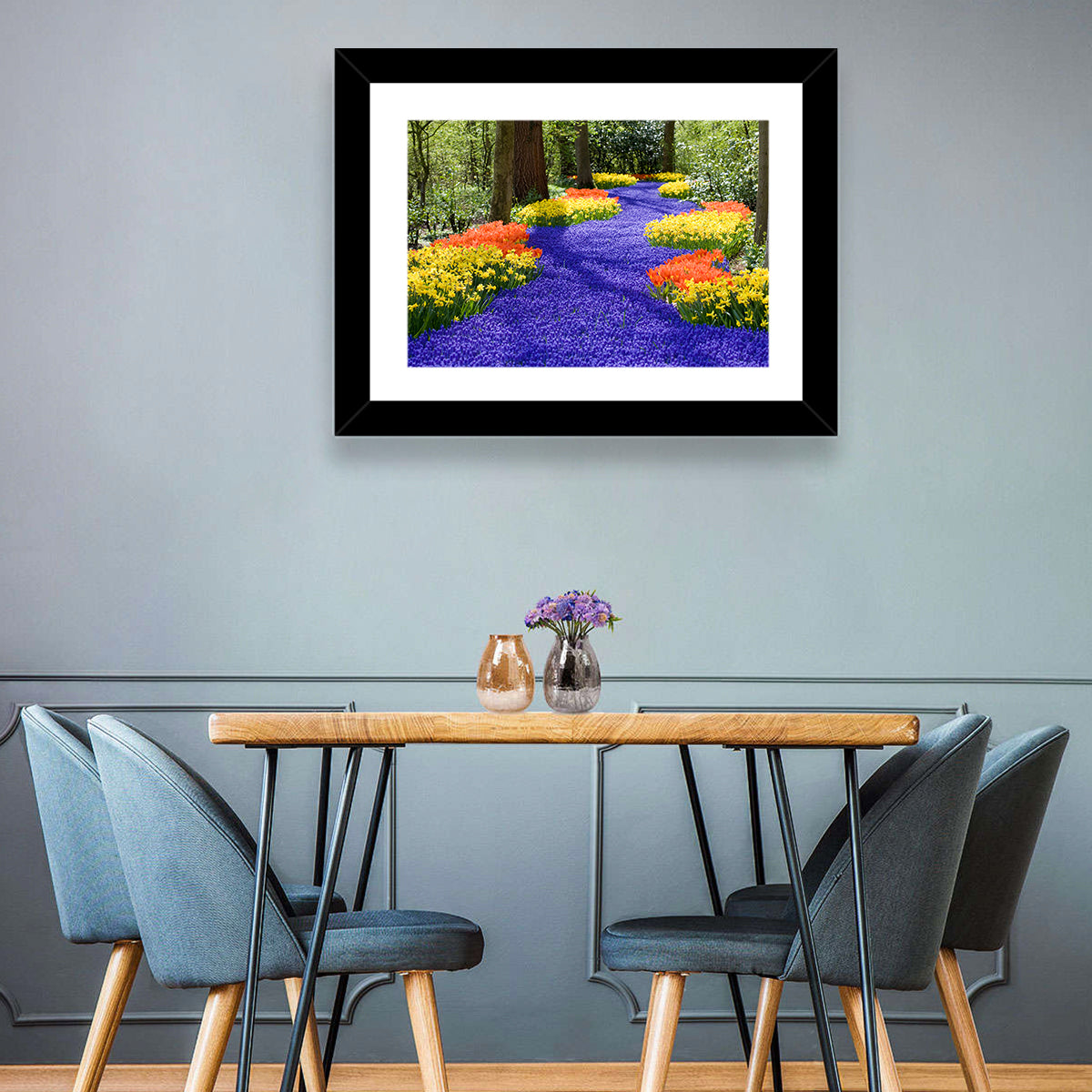 Spring Garden Path Wall Art in a room, landscape