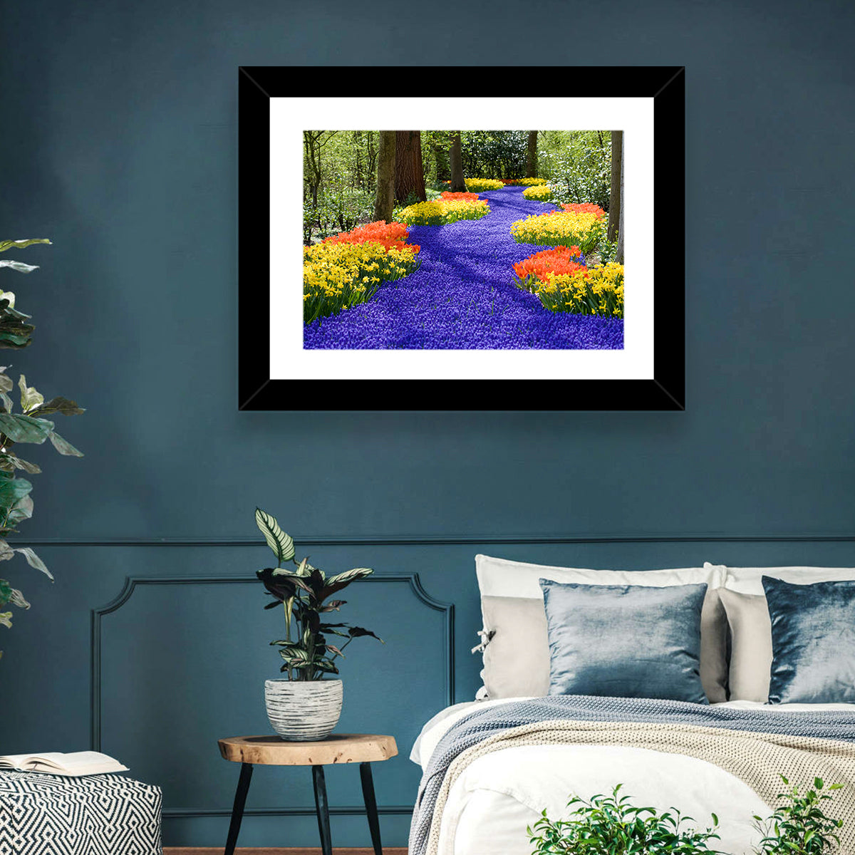Spring Garden Path Wall Art in a room, landscape