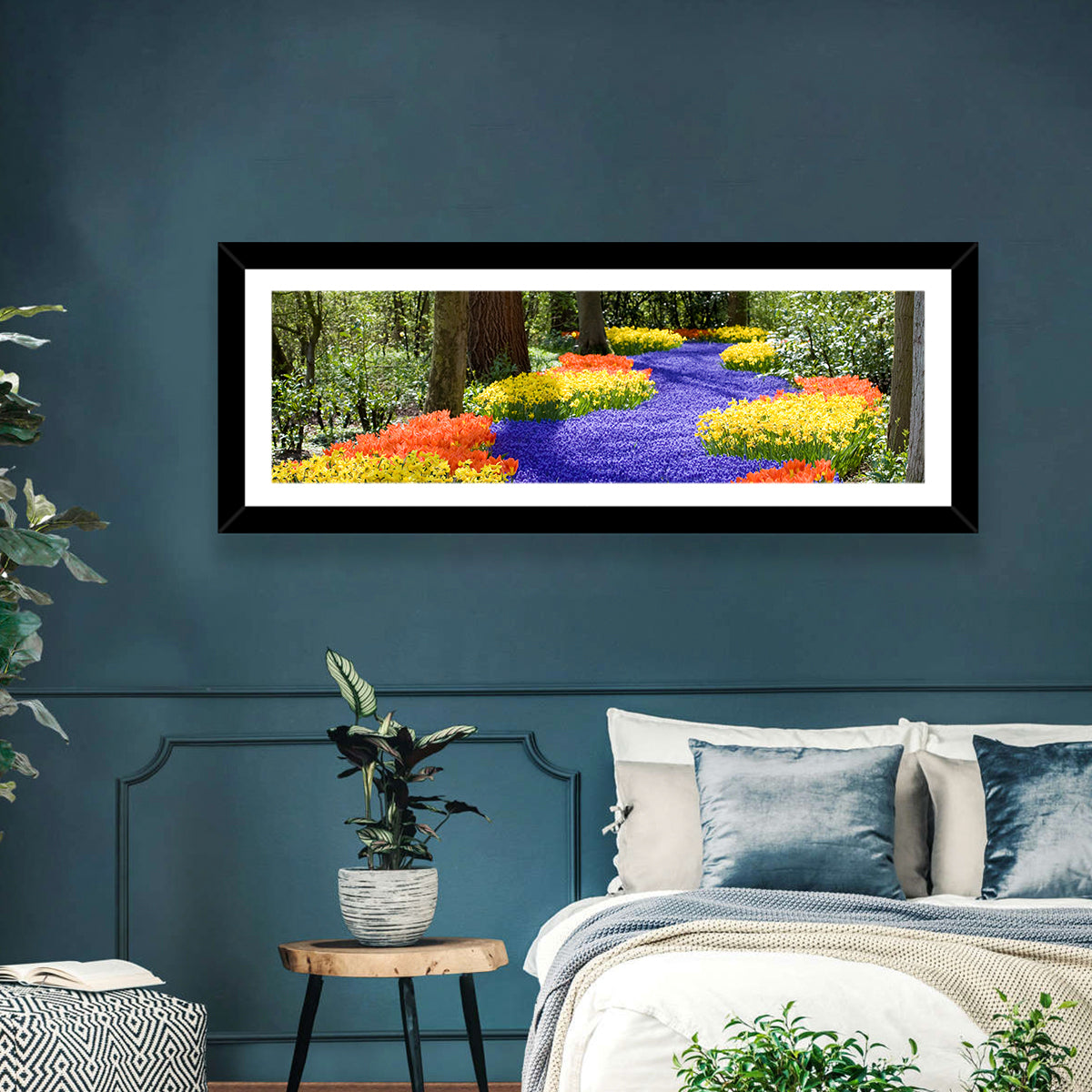 Spring Garden Path Wall Art in a room, landscape