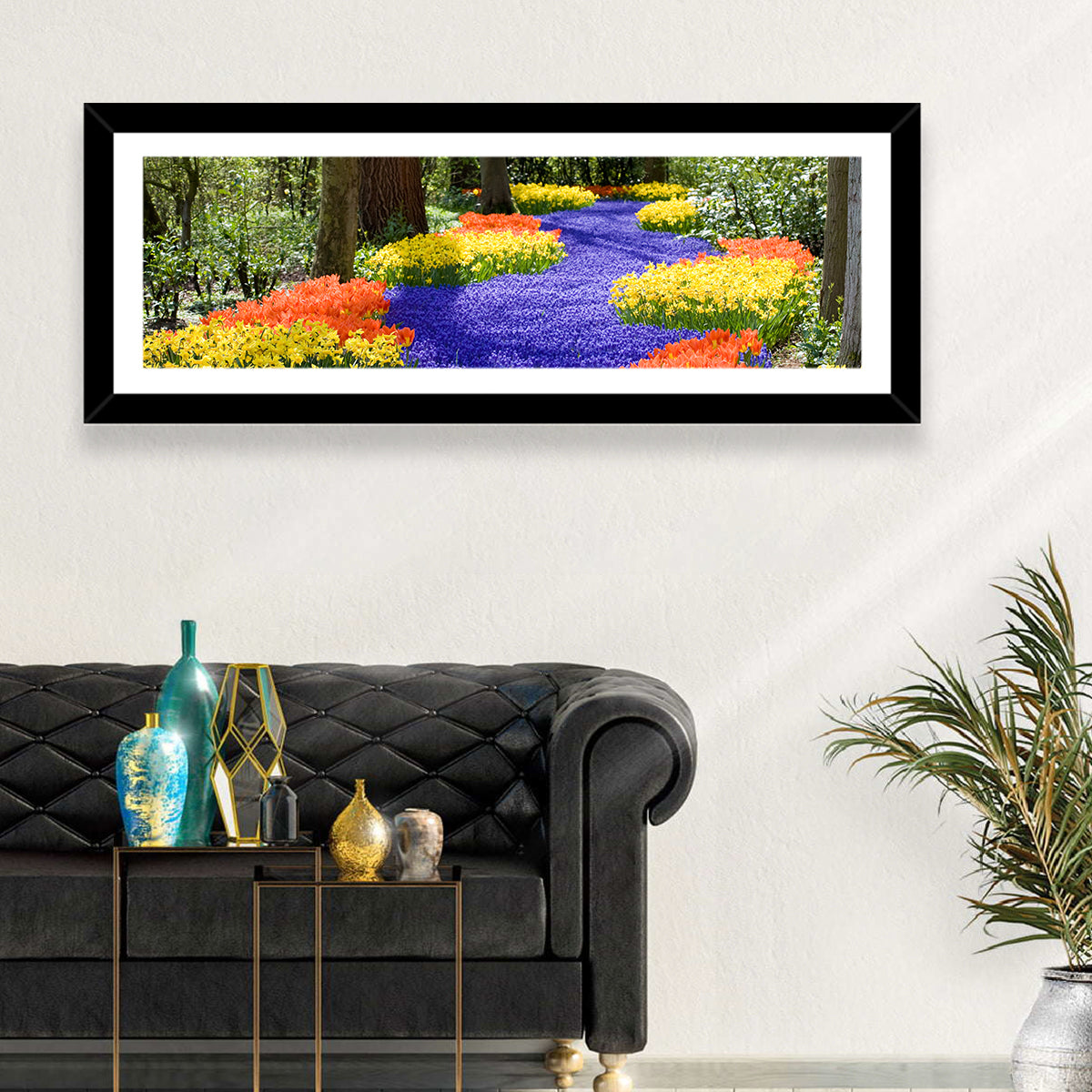Spring Garden Path Wall Art in a room, landscape