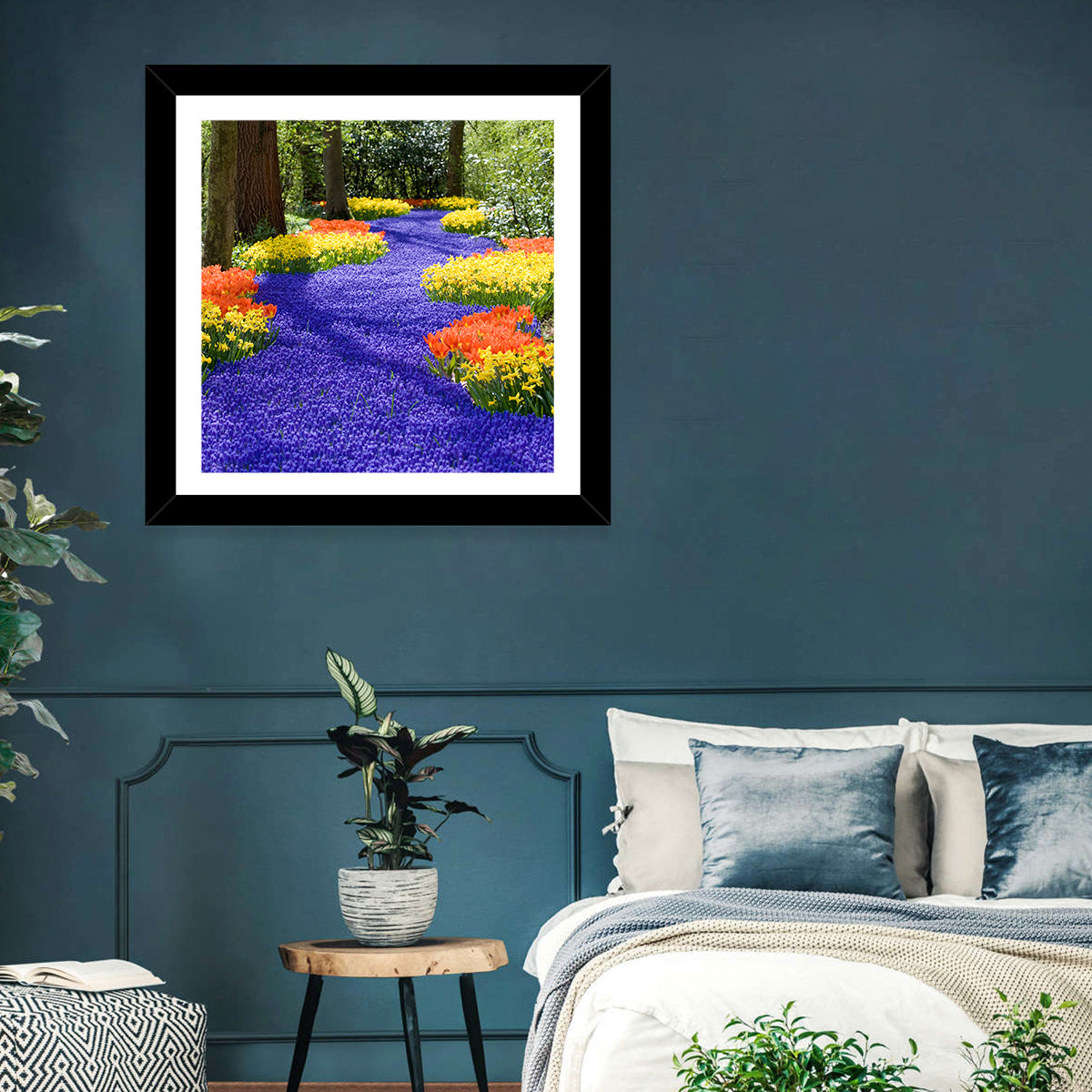 Spring Garden Path Wall Art in a room, landscape