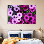 Pink and Purple Daisies Wall Art