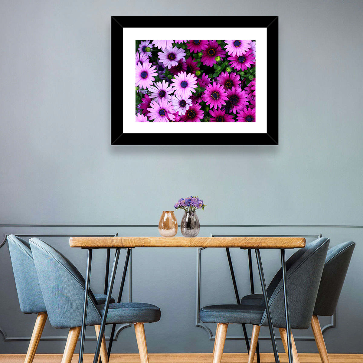 Pink and Purple Daisies Wall Art