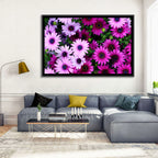 Pink and Purple Daisies Wall Art