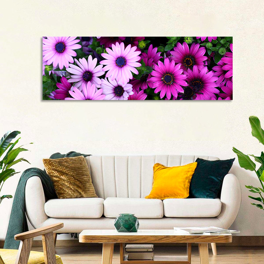 Pink and Purple Daisies Wall Art