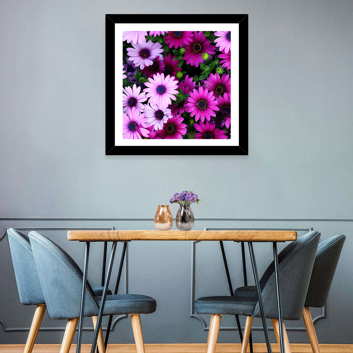 Pink and Purple Daisies Wall Art