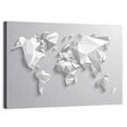 Faceted Triangular World Map Wall Art