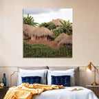 Thatched Roof Huts Wall Art