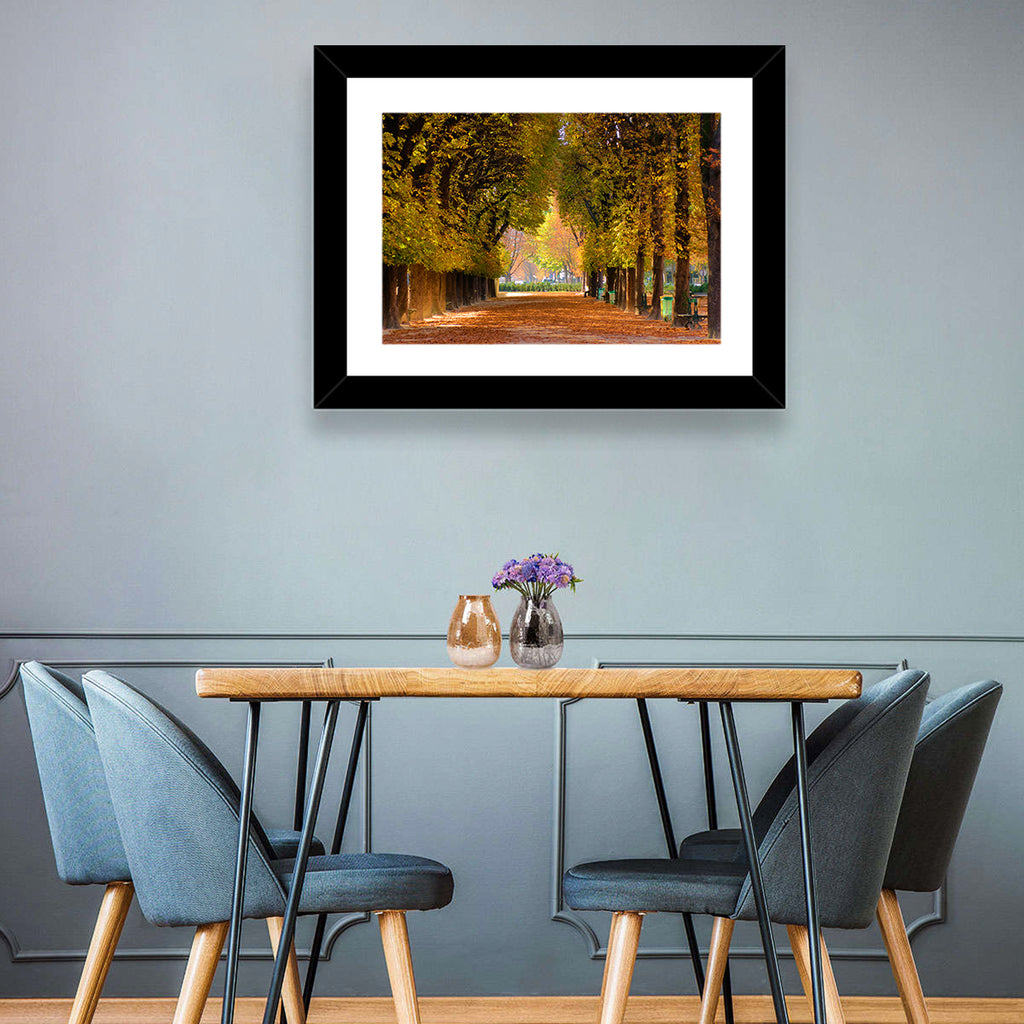 Golden Hour Autumn Path Wall Art