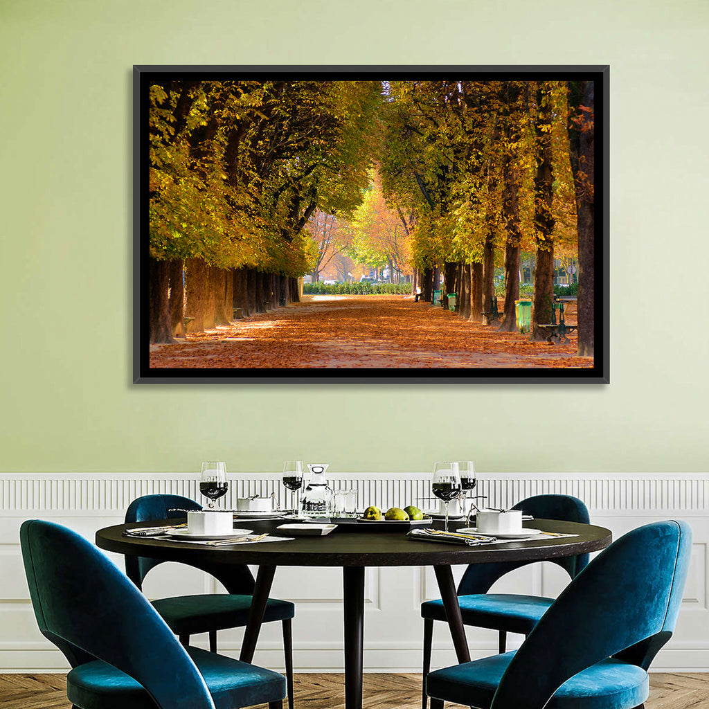 Golden Hour Autumn Path Wall Art