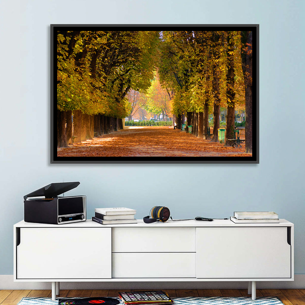 Golden Hour Autumn Path Wall Art