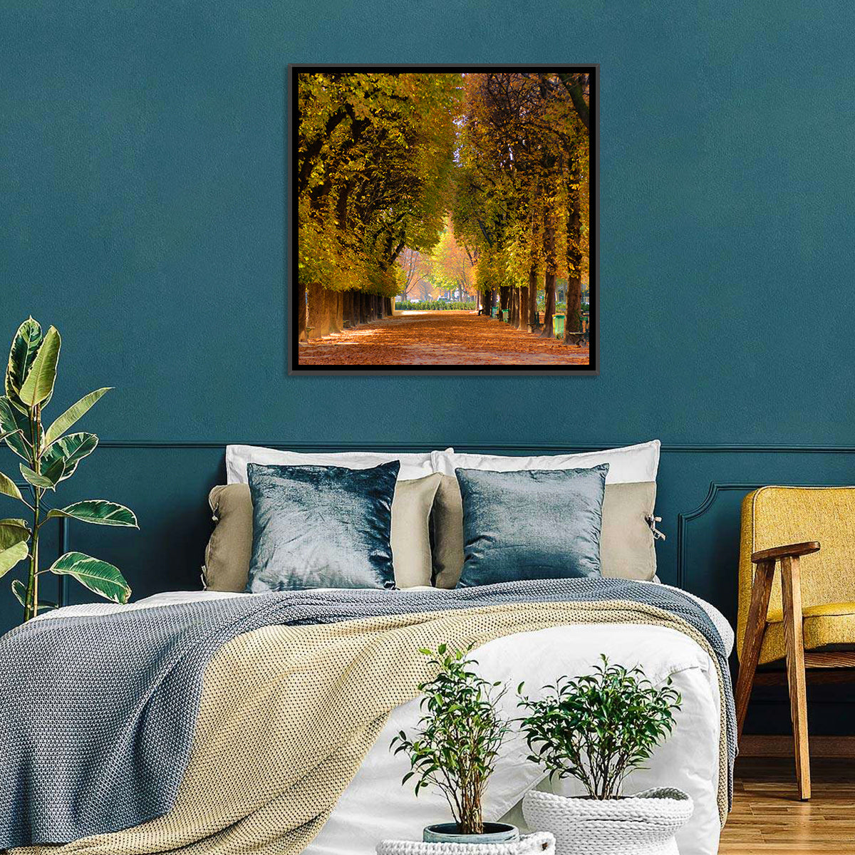 Golden Hour Autumn Path Wall Art