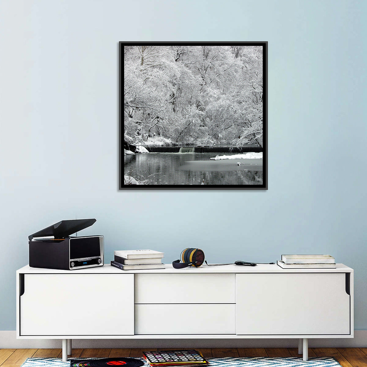 Fairmount Park Winter Spillway Wall Art