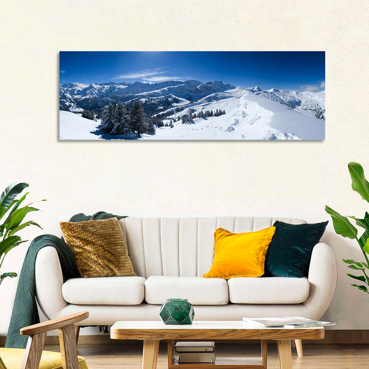 Snowy Bernese Alps Wall Art