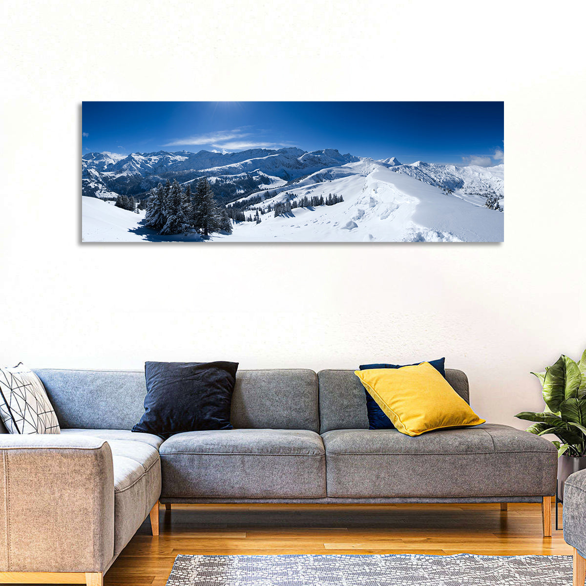 Snowy Bernese Alps Wall Art