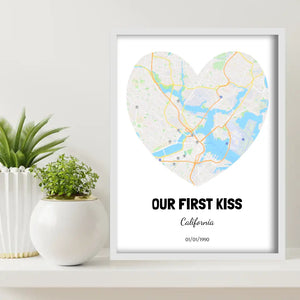 Our First Kiss Map