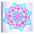 Vibrant Hand-drawn Mandala Flower Pattern Wall Art