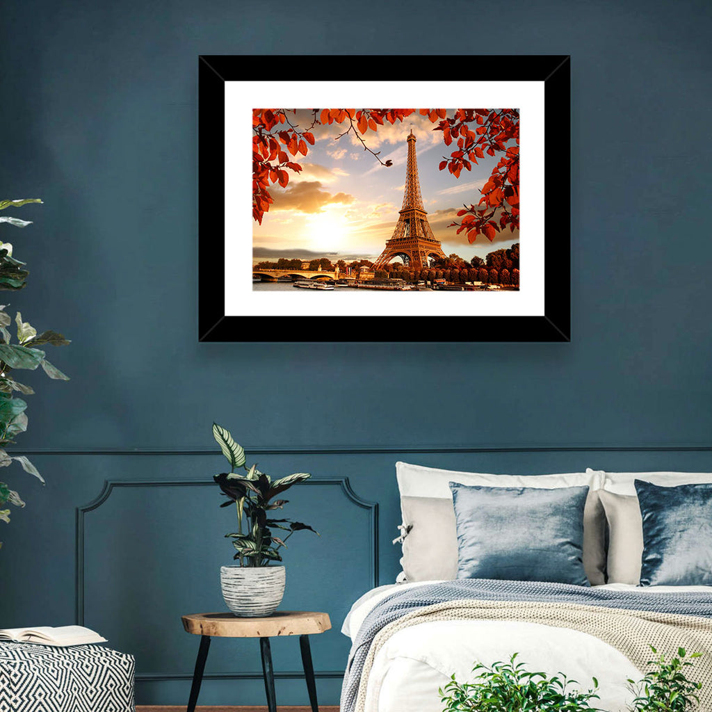 Eiffel Tower at Golden Hour Wall Art