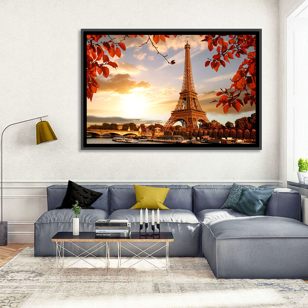 Eiffel Tower at Golden Hour Wall Art
