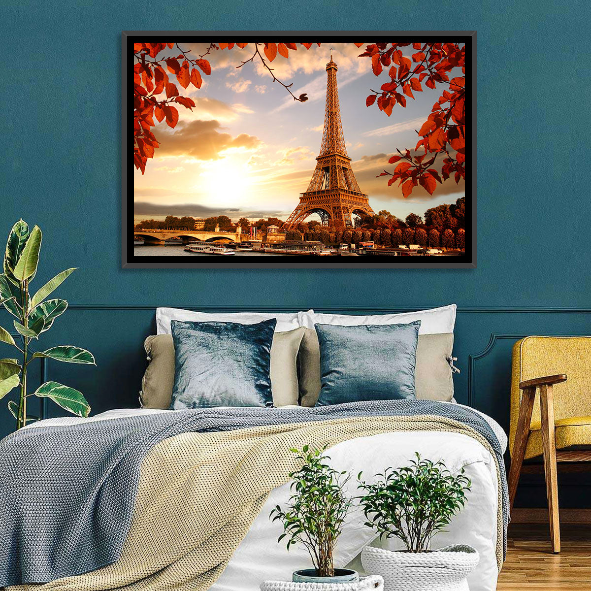 Eiffel Tower at Golden Hour Wall Art
