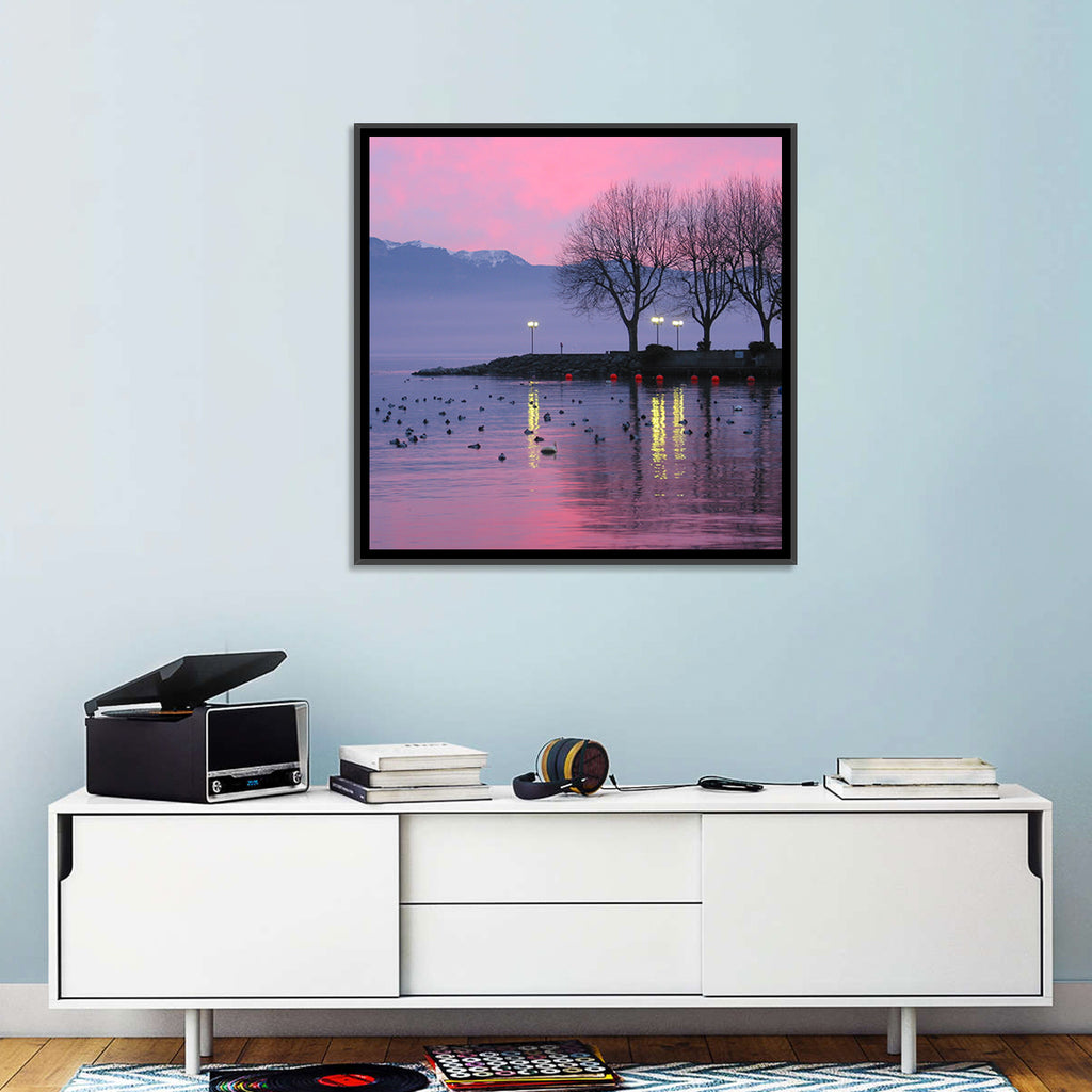 Lake Geneva Twilight Wall Art
