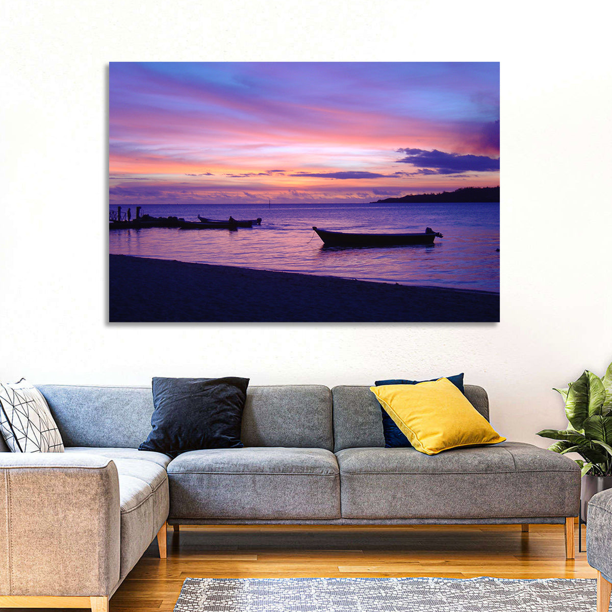 Malolo Island Sunset Wall Art