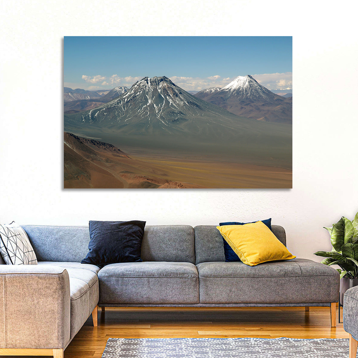 Licancabur and Juriques Peaks Wall Art in a room, landscape