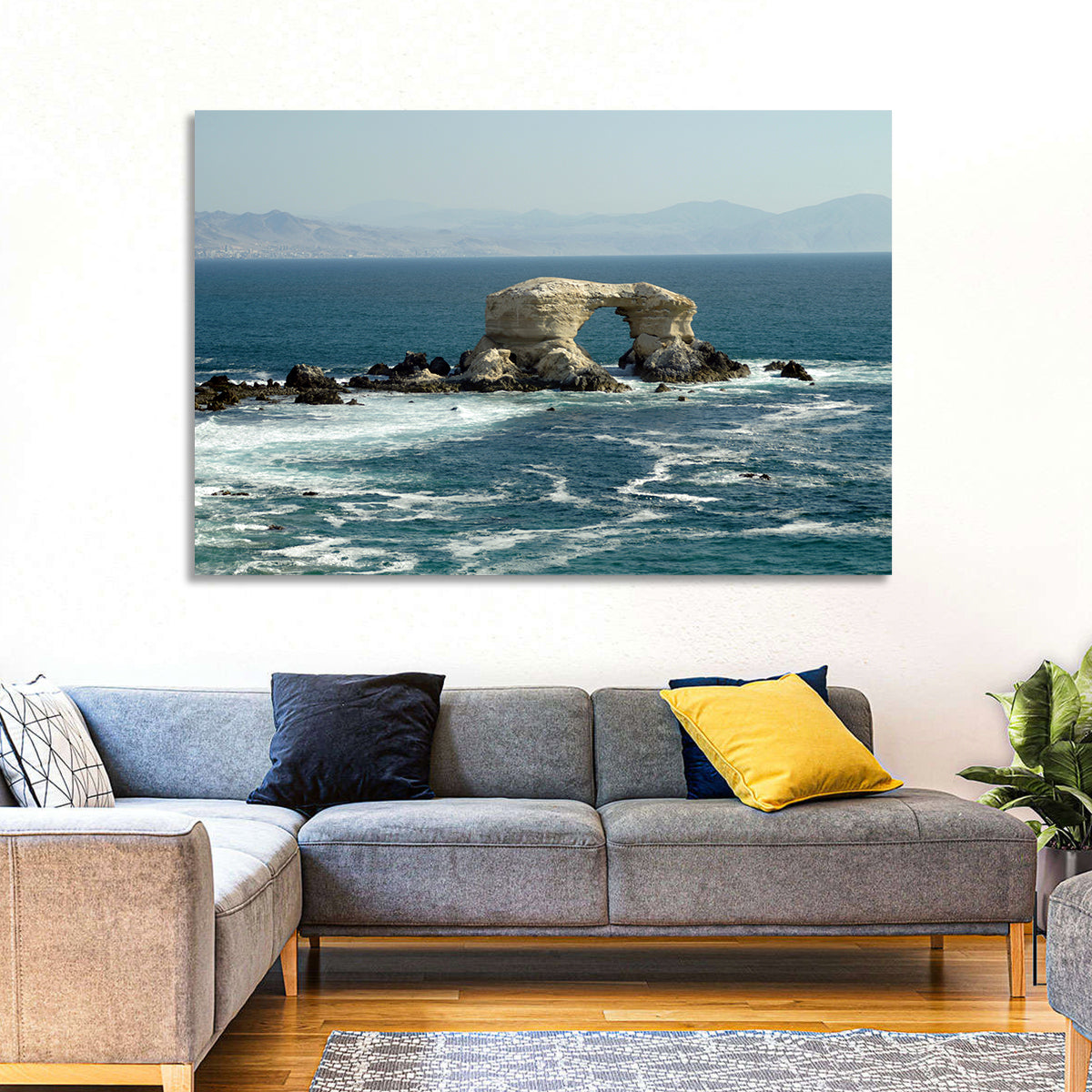 Stone Arch at Shell Beach Wall Art in a room, landscape