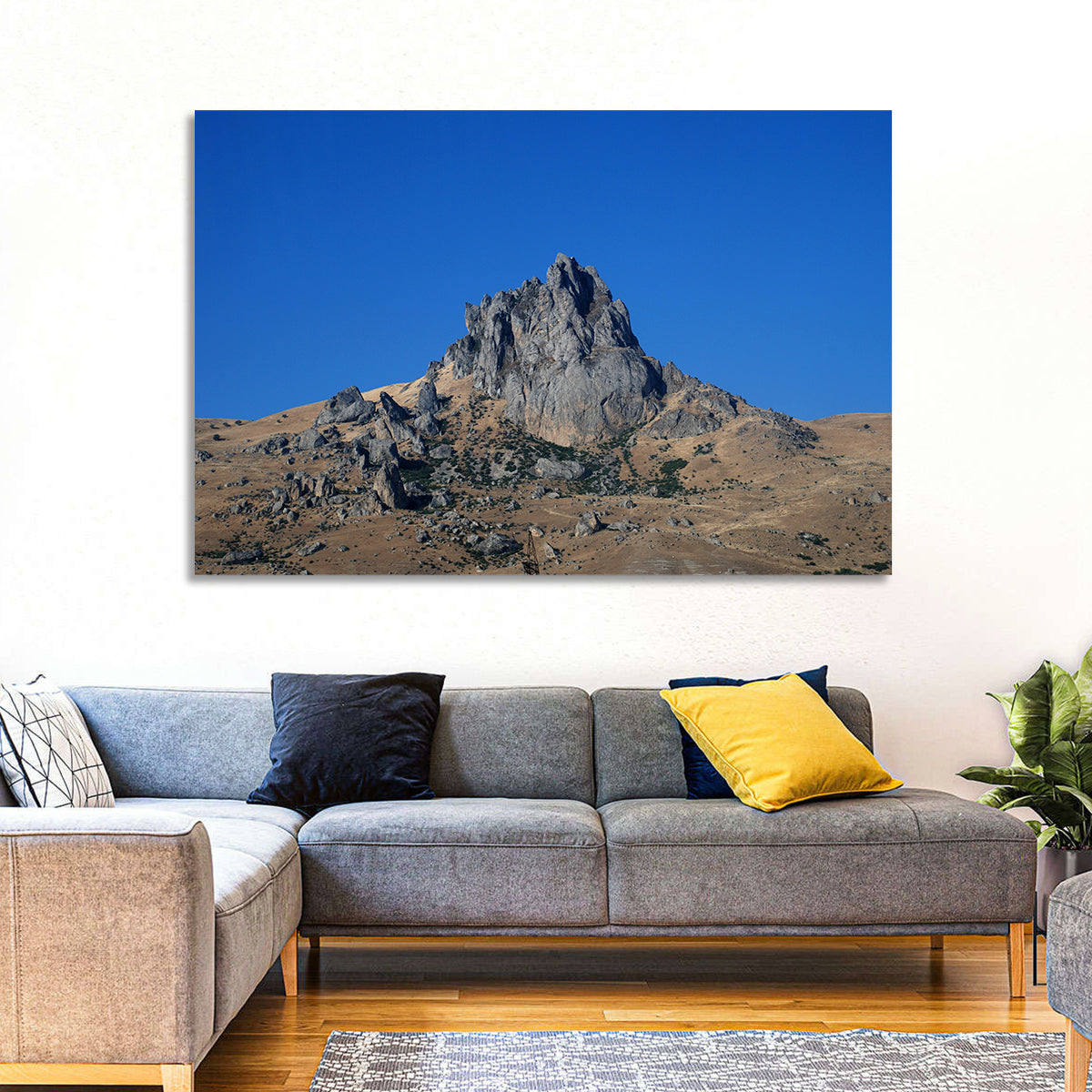 Besh Barmag Mountain Peak Wall Art in a room, landscape