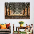 Danish Autumn Tree-lined Path Wall Art