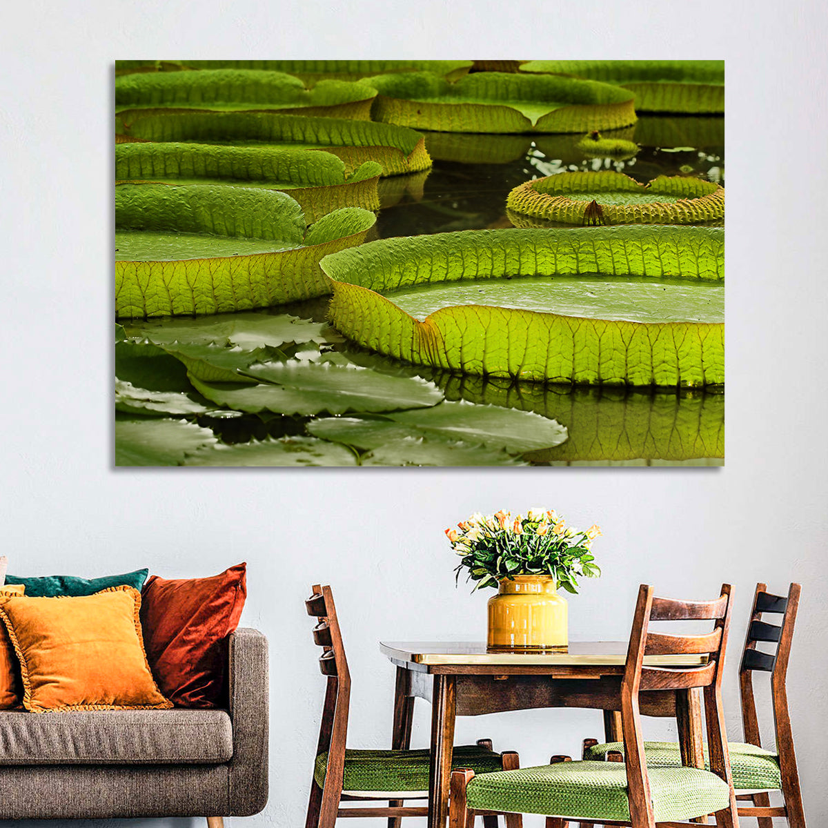 Giant Victoria Amazonica Lily Pads Wall Art