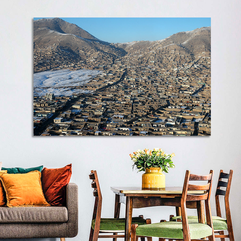 Kabul Winter Cityscape Wall Art