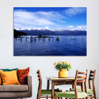 Nahuel Huapi Lake with Wooden Pilings Wall Art