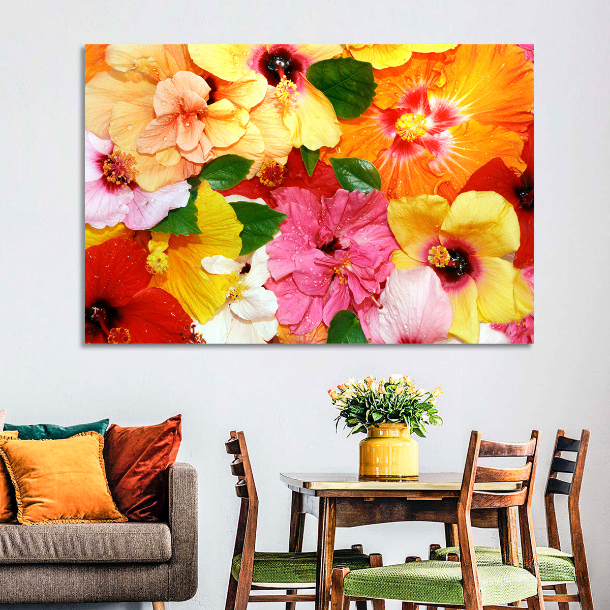 Vibrant Hibiscus Close-up Wall Art