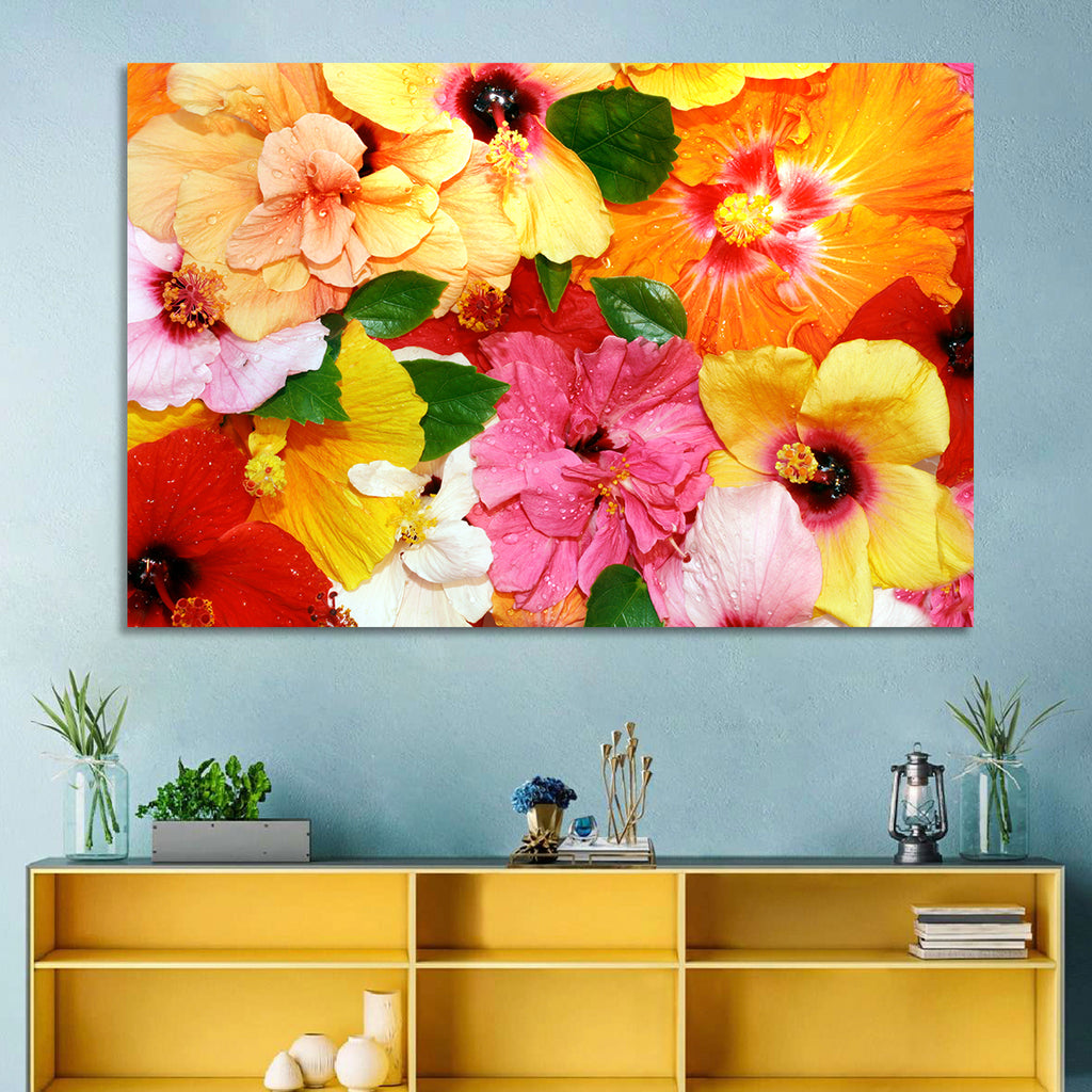 Vibrant Hibiscus Close-up Wall Art