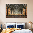 Danish Autumn Tree-lined Path Wall Art