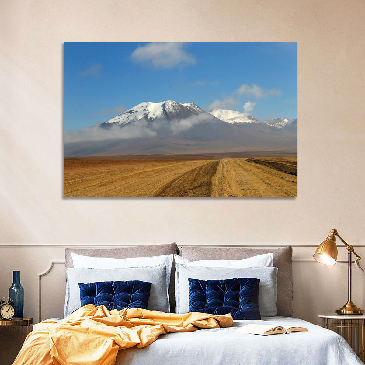 Road to Atacama Peaks Wall Art in a room, landscape