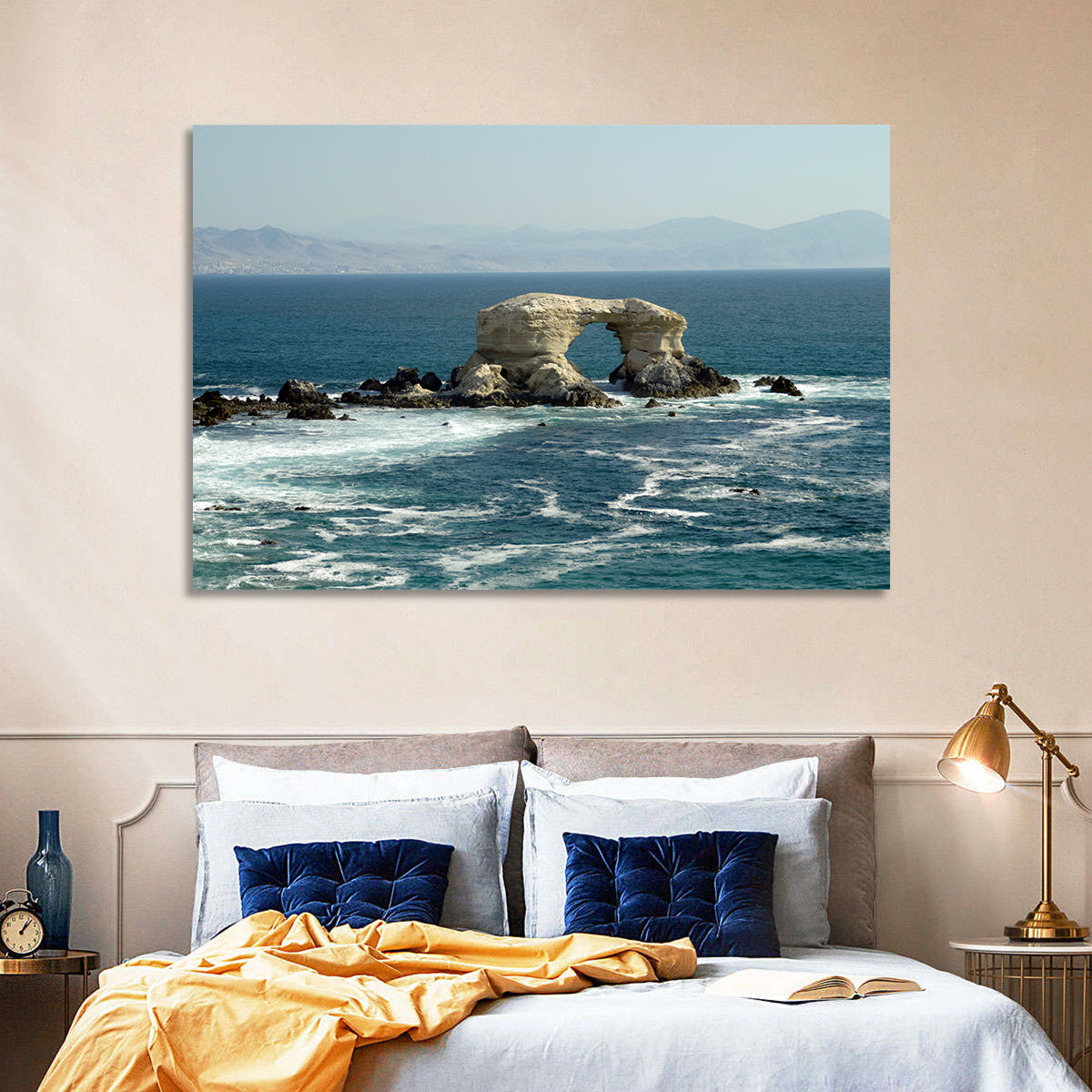 Stone Arch at Shell Beach Wall Art in a room, landscape
