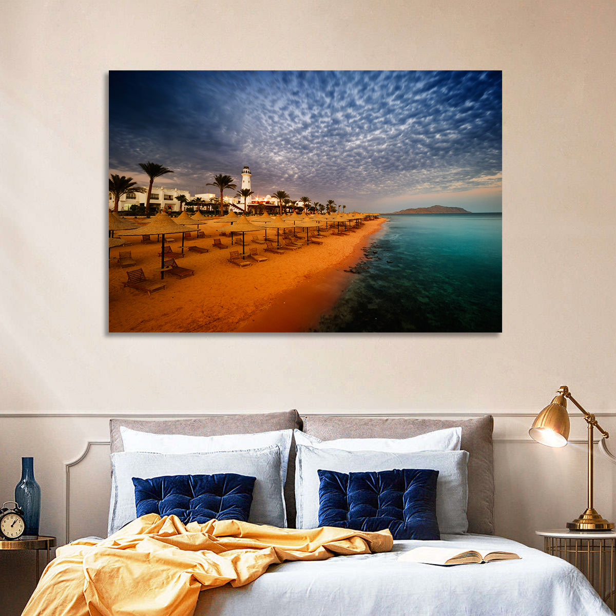 Sharm El Sheikh Beach at Dusk Wall Art