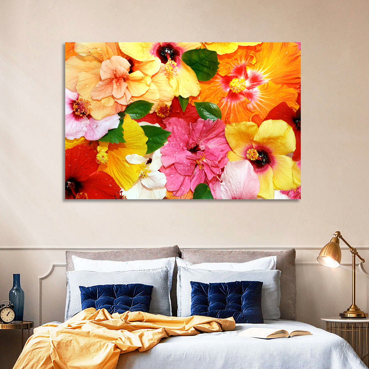Vibrant Hibiscus Close-up Wall Art