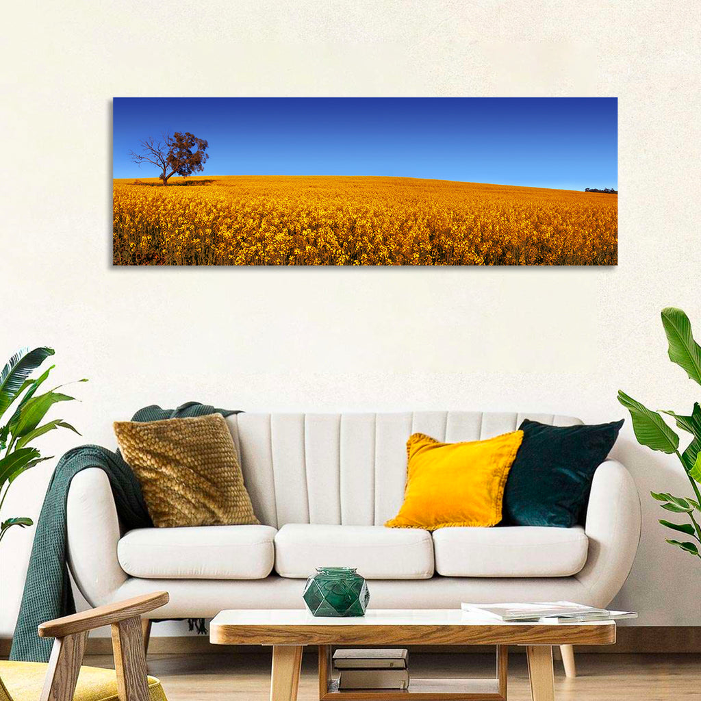Canola Field with Lone Tree Wall Art