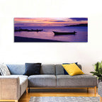 Malolo Island Sunset with Moored Boats Wall Art