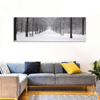 Snow Covered Park Lane Wall Art